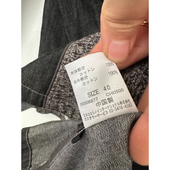 HIROKO KOSHINO TRUNK Heathered Stretch Jacket Snap Button Notch Size 40 - Picture 9 of 12